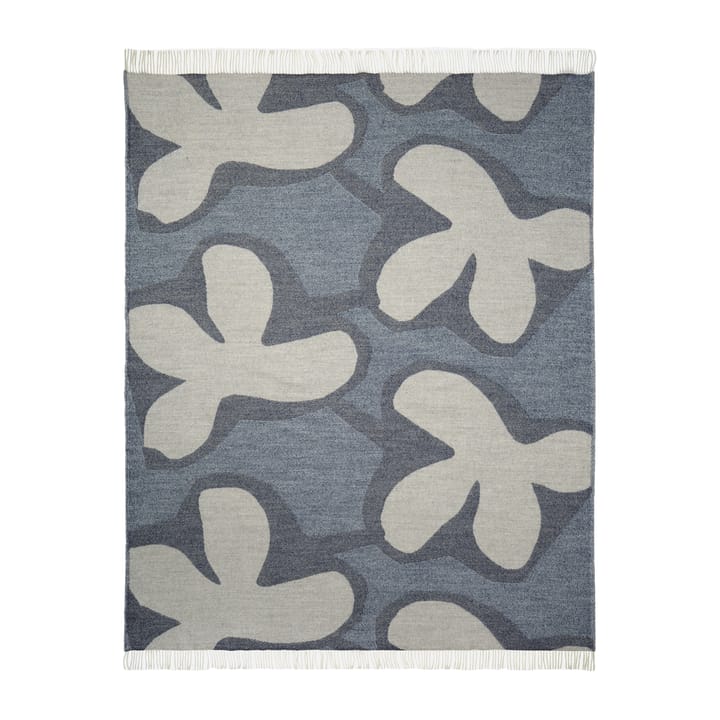 Kevätkiuru wool blanket - Light blue-natural white - Marimekko