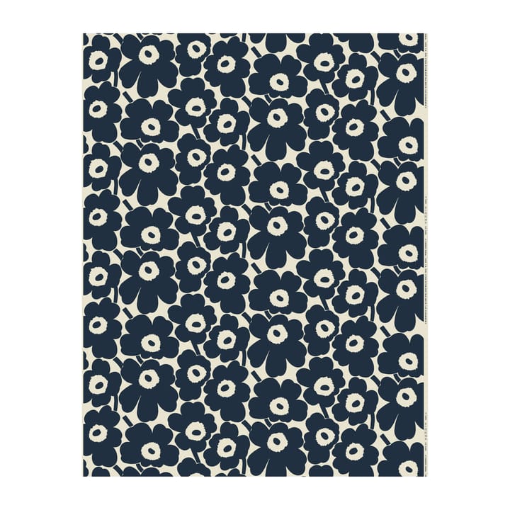 Pieni Unikko wax tablecloth - Dark blue-cotton - Marimekko