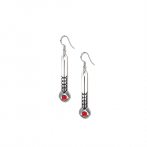 April Showers Earrings Red